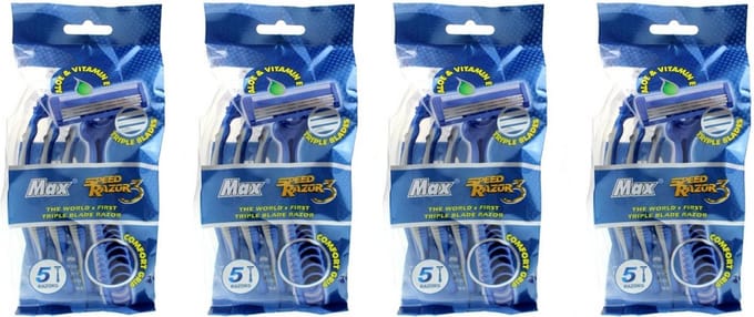 Max Speed Razor3 - Voordeelset - 4 x 5 stuks!!