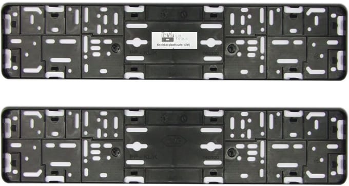 LB Tools Kentekenplaathouder KLIK PP zonder tekstrand flexibel (2 stuks)