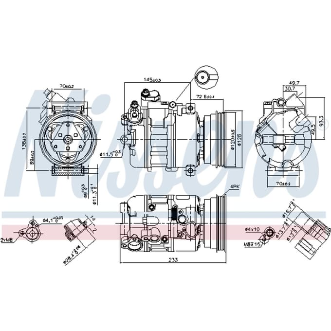 Compressor airconditioning NISSENS 89112