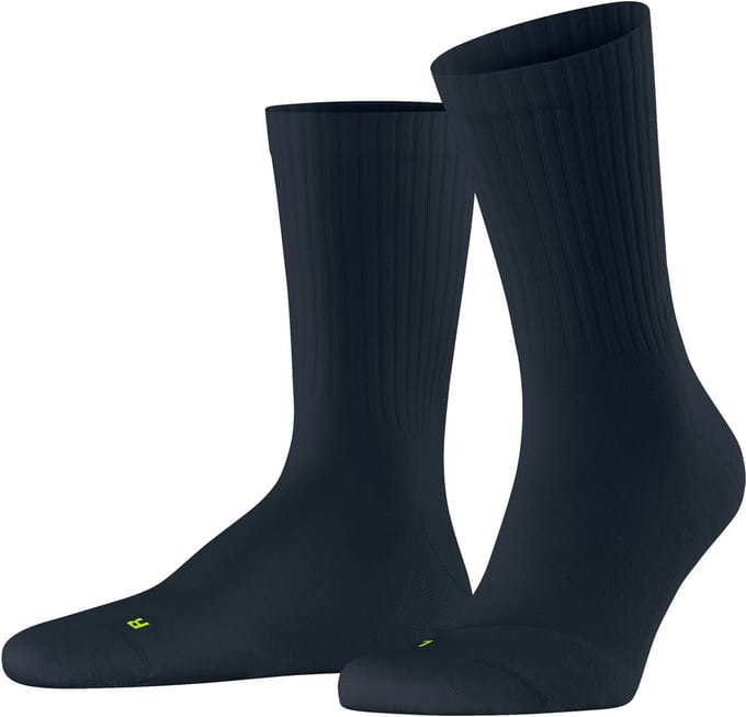 FALKE Run Rib Crew lichte padding katoen functioneel materiaal Sokken unisex blauw - maat 35-36