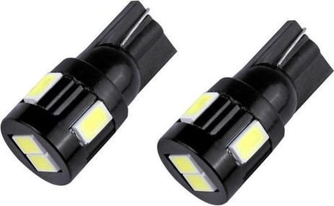 T10 - 5630 - 6 smd - uitvoering zwart