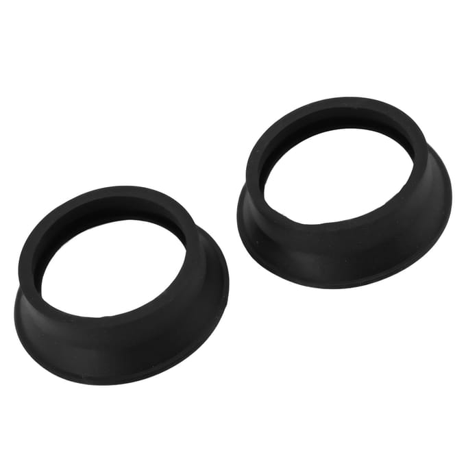 2 stuks Scope Oculair Oculair Opvouwbare Zachte Rubberen Oculairkap voor 28 tot 32mm Microscoop Monoculair black