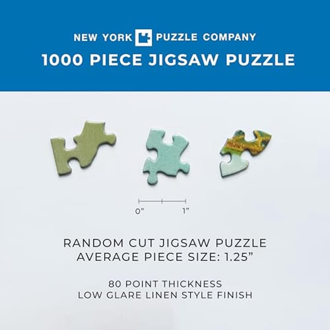 1000 Stuk Legpuzzel met Sneeuw en Honden