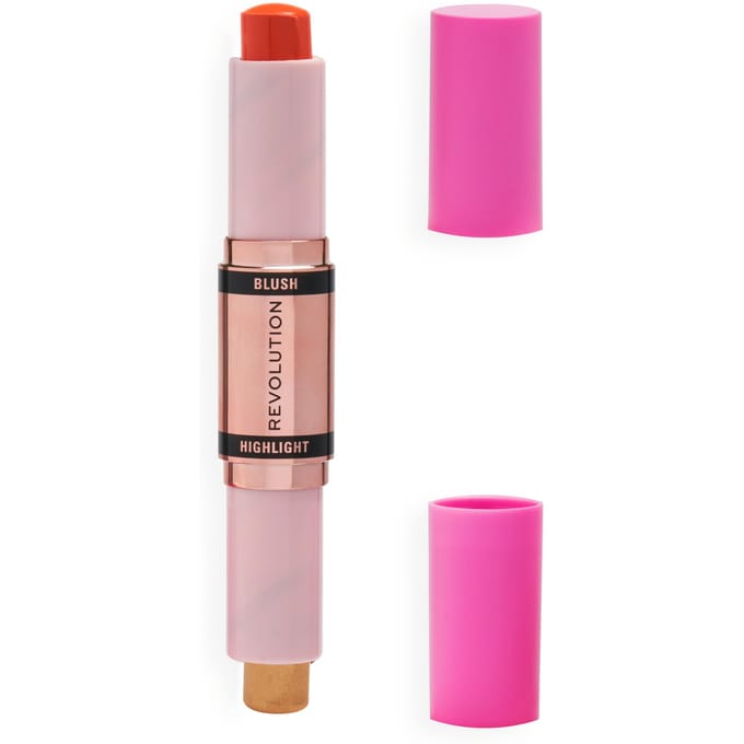 Revolution Mur Blush And Highlight Stick Coral Dew 4,3 g