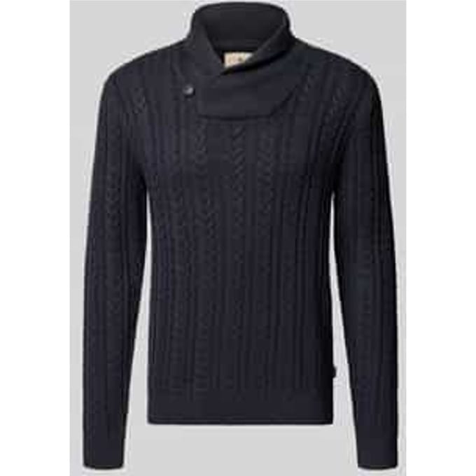 Gebreide pullover met opstaande kraag