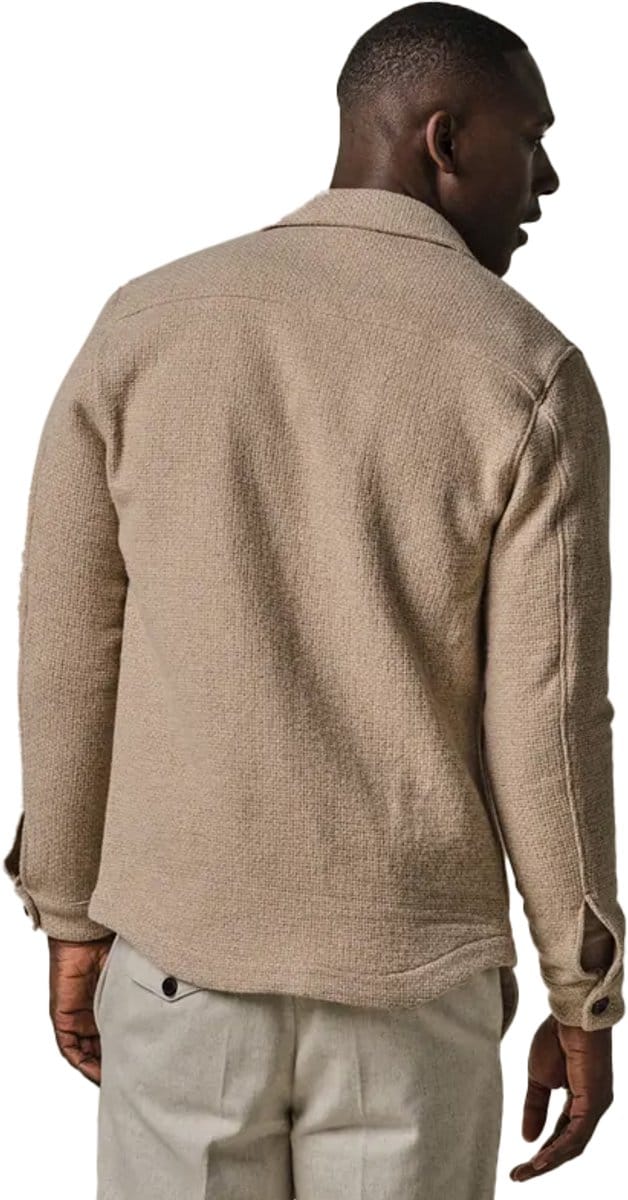 Overshirt Profuomo beige dubbele borstzakken