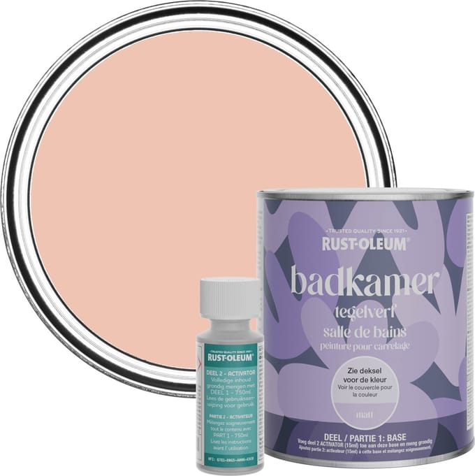 Rust-Oleum Roze Badkamer Tegelverf Matt - Koraal 750ml