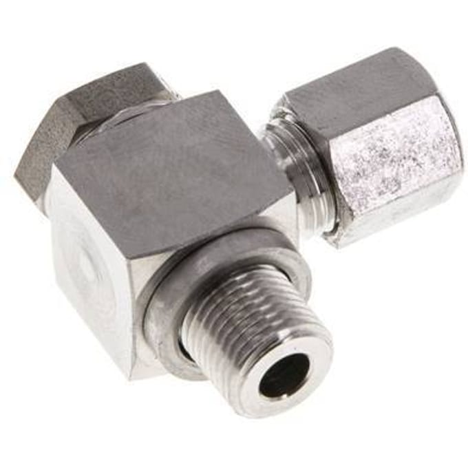 6LL & G1/8'' RVS Swivel Joint Snijringkoppeling Buitendraad 100bar Draaibaar ISO 8434-1