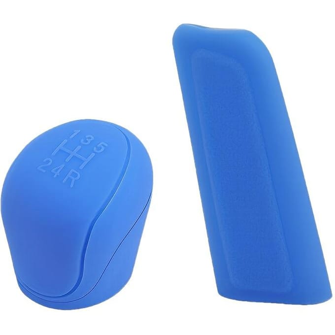 2 Pièces/ensemble Housse de Levier de Vitesse Antidérapante en Silicone pour Voitures Manuelles à 6 Vitesses Accessoire d'Intérieur Durable