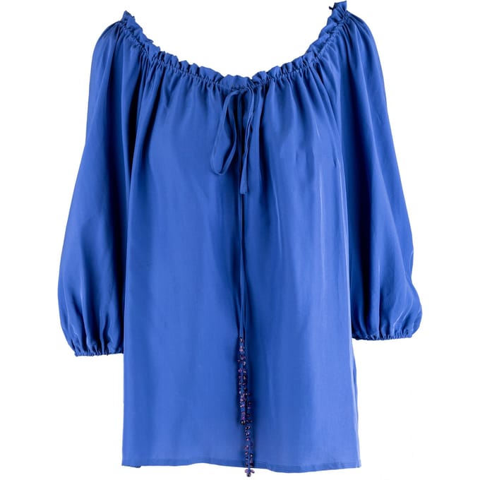 Blumarine top met geplooide hals - jaren '10
