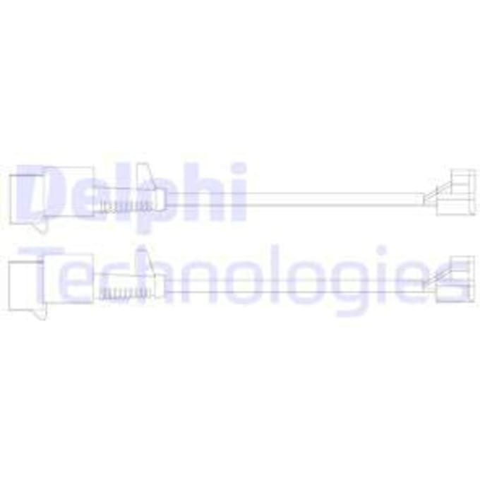 Waarschuwingscontact, remblokslijtage DELPHI LZ0246