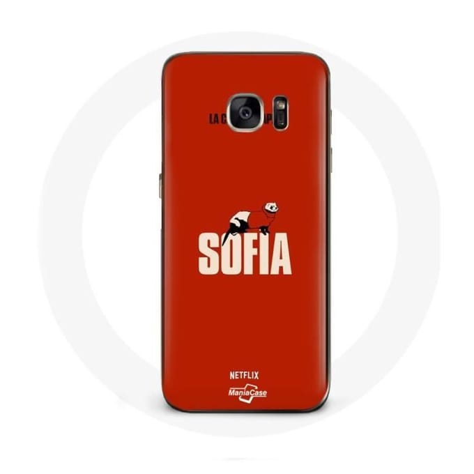 Coque - La casa de papel - Sofia Art - Rouge - Souple - Protection pour Samsung Galaxy S7