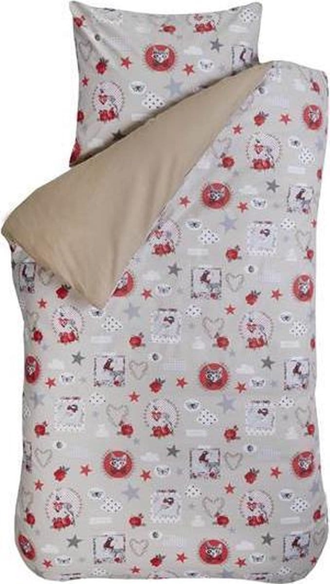 BINK Bedding Lovely dekbedovertrek Zand Ledikant (100x135 cm - geen sloop)
