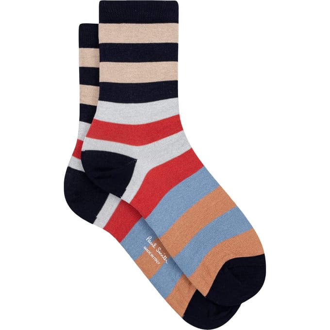 Paul Smith Sock Charmay Stripe Navy Taglia: OS | Calzini Outlet | Donna | Blu