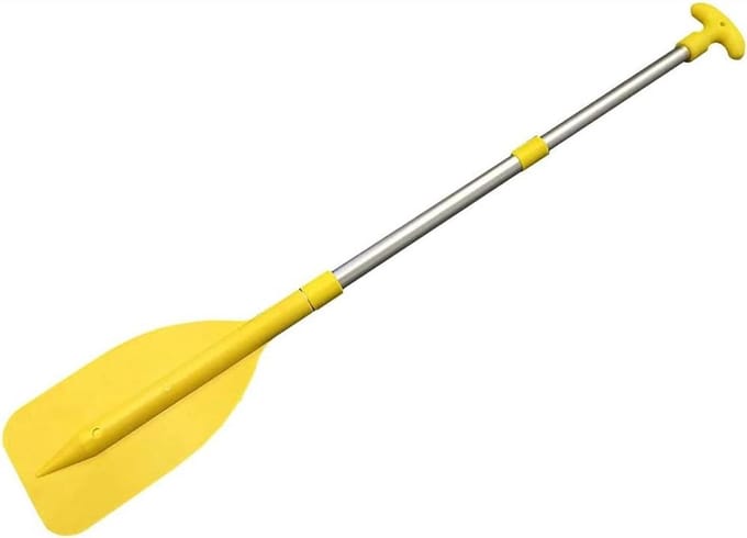 Telescopische Peddel - Verstelbare Oar - Watersport Boot - Ruimtebesparend Ontwerp - 54 cm - Geel