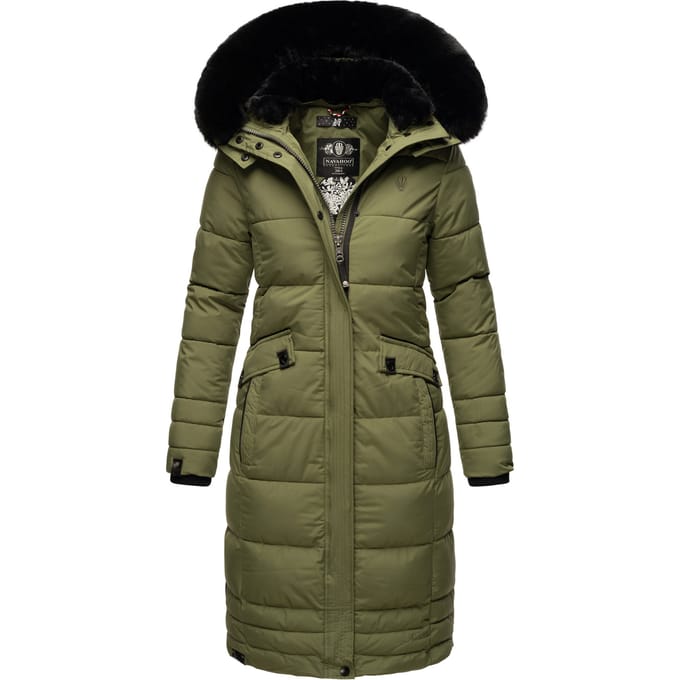 Navahoo Dames Winterjas Fahmiyaa – Lang, Warm & Functioneel met Capuchon