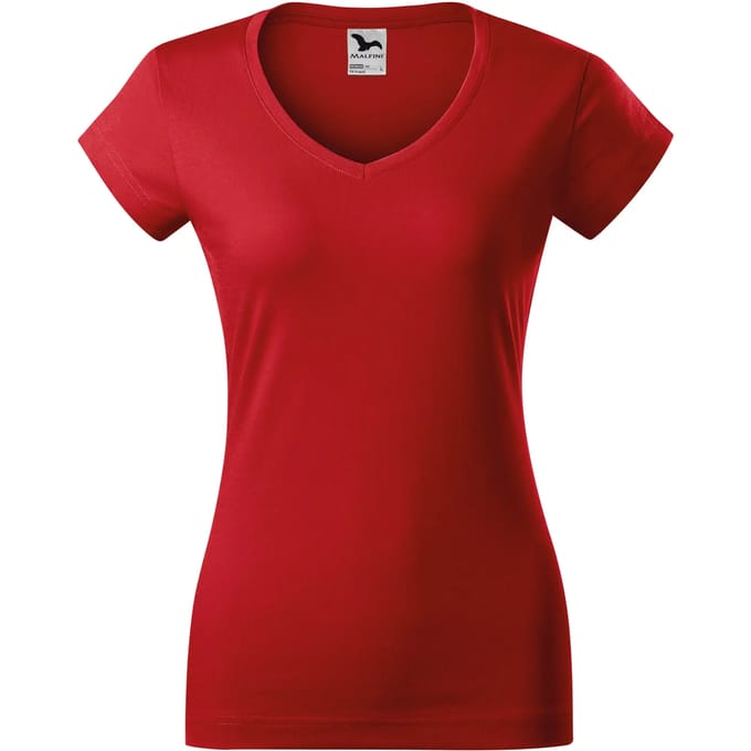 Dames-T-shirt met V-hals Malfini 162