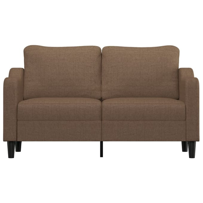 vidaXL - Tweezitsbank - 140 - cm - stof - bruin
