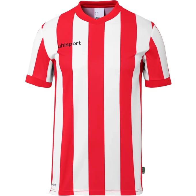 Uhlsport Stripe 2.0 Shirt Korte Mouw Kinderen - Rood / Wit | Maat: 152