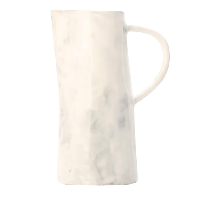 Off White Eenvoudige keramische kan (Taupe)