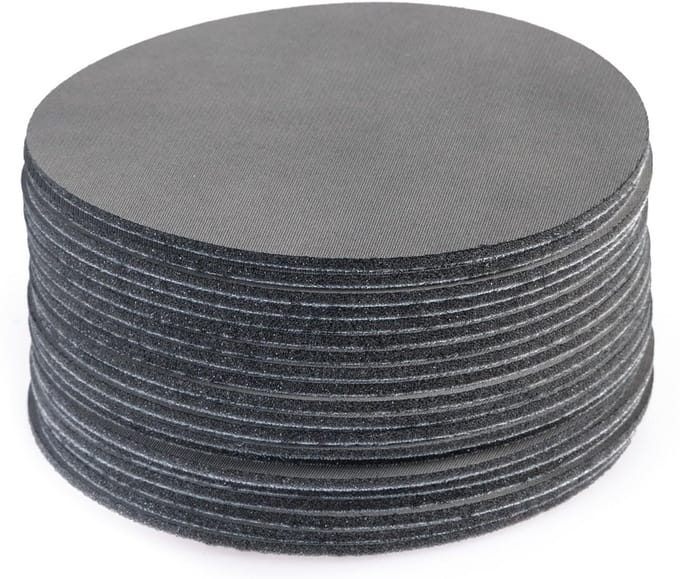Schuurpad en Polijstpad 150mm Korrel 2000 voor Lak en Hout - 20 Stuks