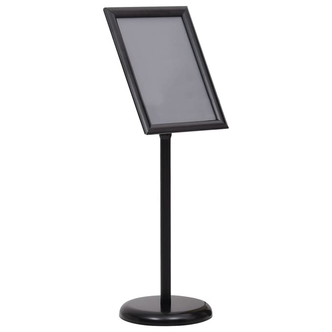 vidaXL - Posterstandaard - A3 - aluminiumlegering - zwart