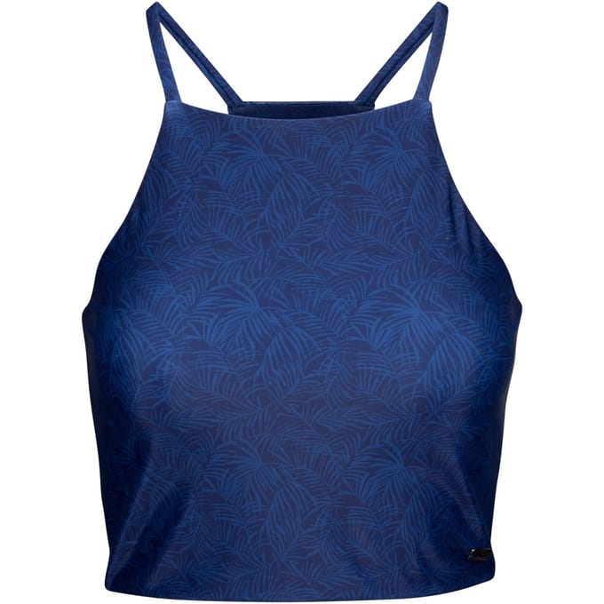 Trespass Dames/Dames Harlow Palm Leaf Zwemtop (Blauw)