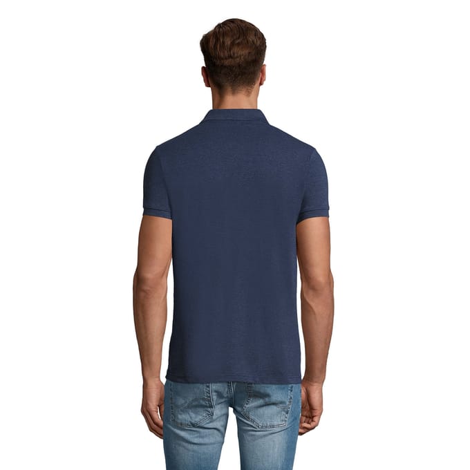 SOLS Heren Perfect Heather Poloshirt (Denim Heather)