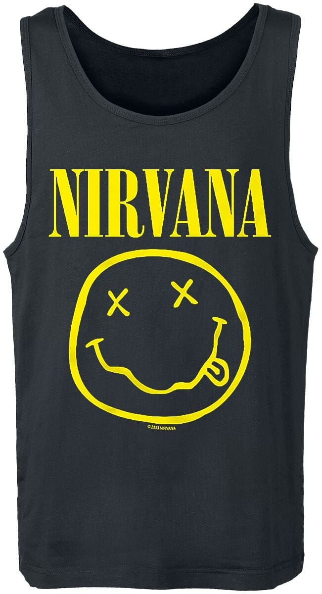 Nirvana Tanktop - Logo - S tot M - voor Mannen - zwart