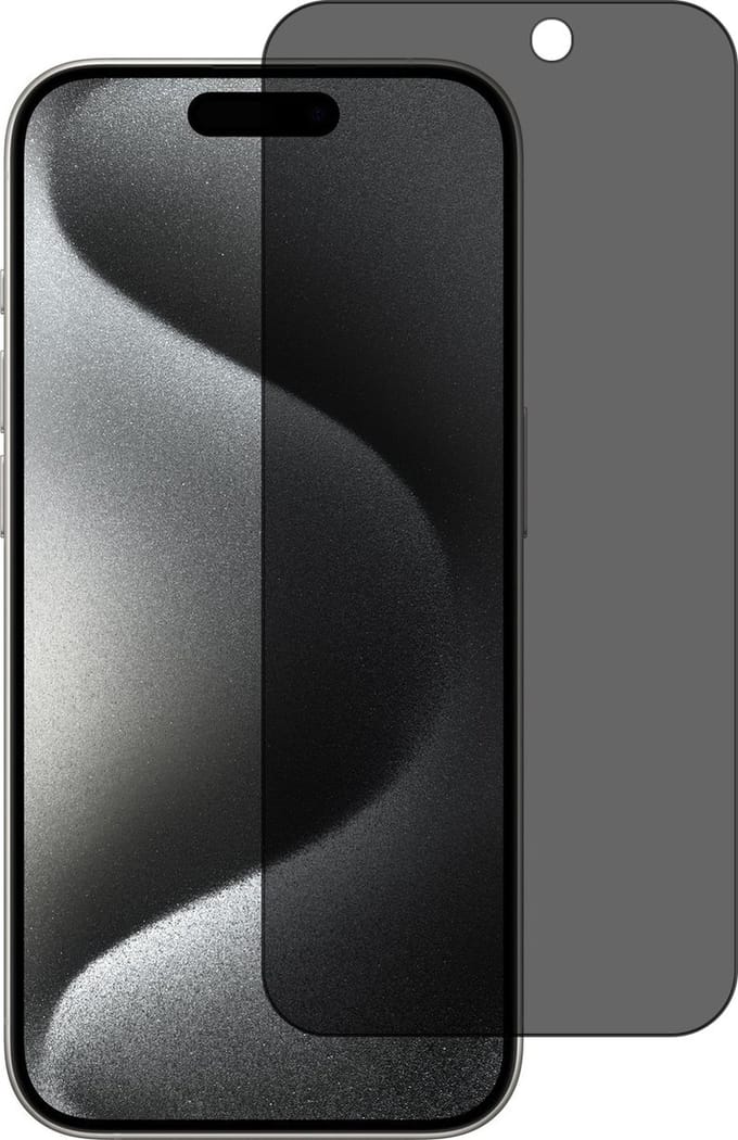 Privacy Screenprotector Geschikt voor iPhone 15 Pro Max screenprotector Privacy - Arara tempered glass van - gehard glas