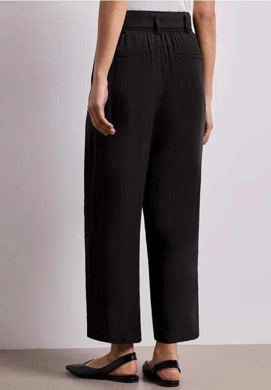 7/8 Wide Legs broek met riem
