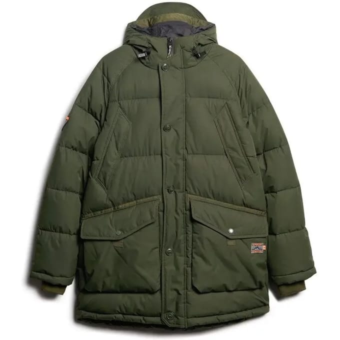 Superdry Expedition Puffer Parka Groen Grootte: L