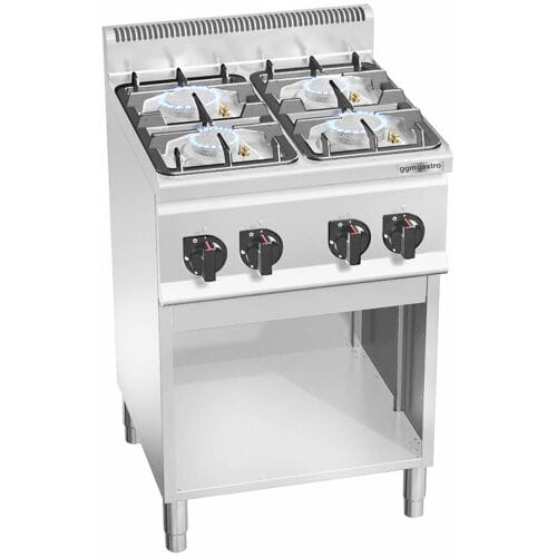 GGM Gastro Gasherd - 19 kW - 4 Brenner Zilver