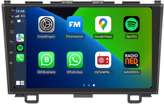 Carplay autoradio voor Honda CR-V | 2007 t/m 2012 | Android 13 | Draadloos Apple Carplay & Android Auto | 2GB + 32GB | 8-Core processor | Davilon | 2025 model | 2007 2008 2009 2010 2011 2012 | Bluetooth & Wifi