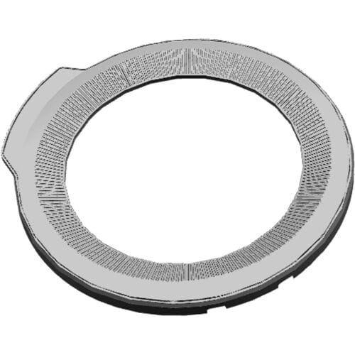 AEG deurkader, voorzijde, zilver, Ø490.2mm 140201593096