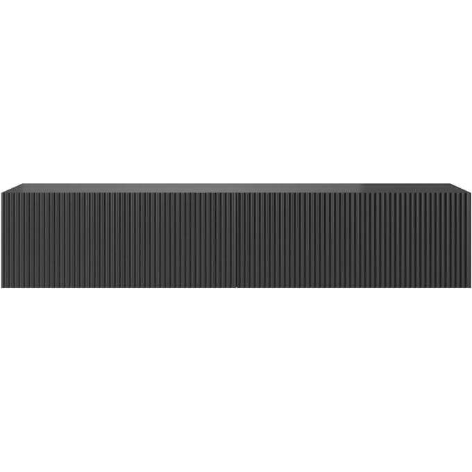 Selsey Veldio - RTV 140 cm - Zwart met gefreesde fronten