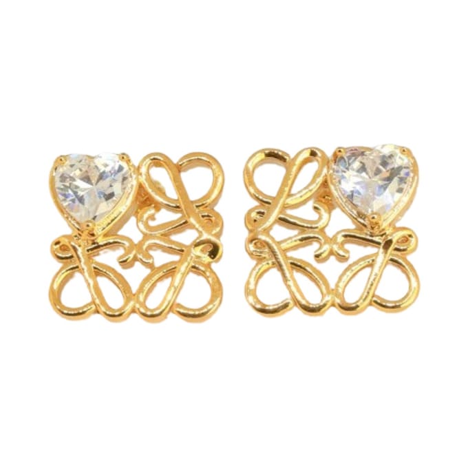 Gold Loving Heart Earrings
