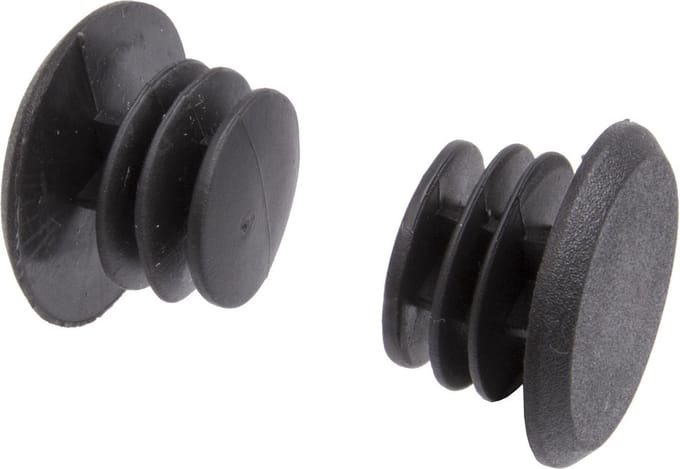 M-wave Stuurdoppen Fit-plugs Zwart 2 Stuks