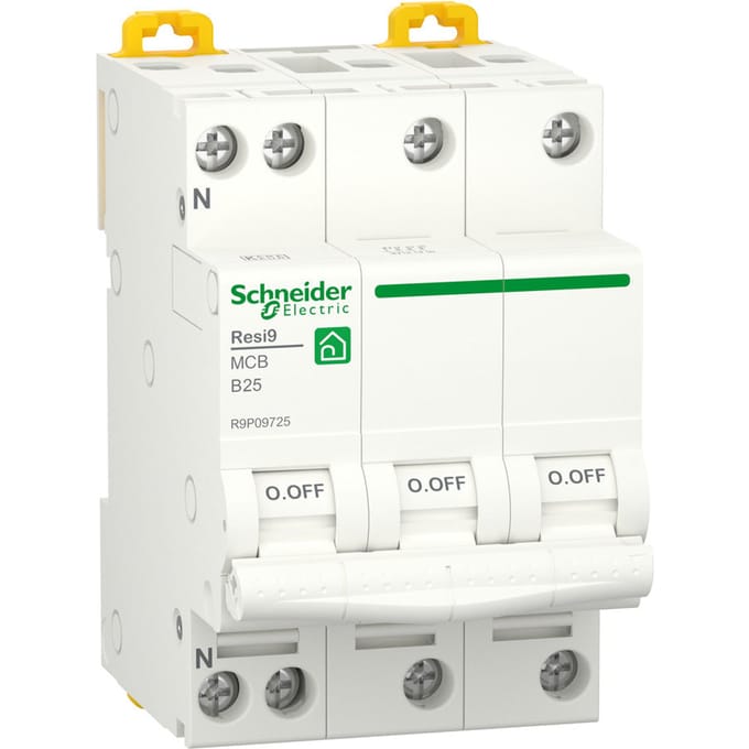 Schneider Electric Resi9 3P+N 25A Aardlekschakelaar - R9P09725