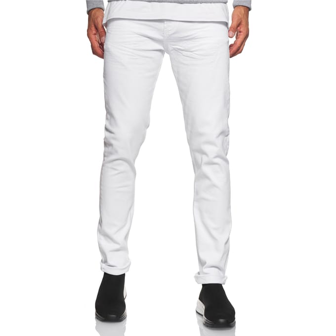Jeansbroek "MELVIN" slim fit katoen stretch