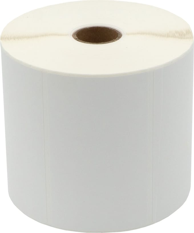 DULA Compatible Zebra Labels 100x60mm - 1250 etiketten per rol - kern 25mm - Wit - Permanent - 1 rol
