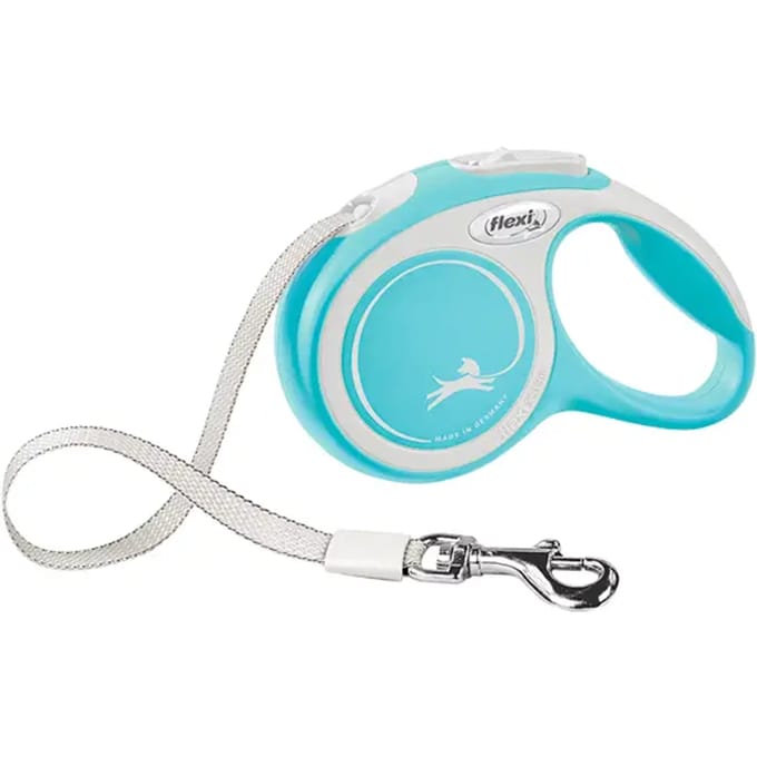 Hondenriem Flexi NEW COMFORT Licht Blauw Maat XS