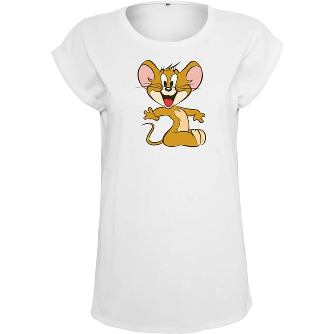 Merchcode Tom And Jerry - Tom & Jerry Mouse Dames Tshirt - S - Wit