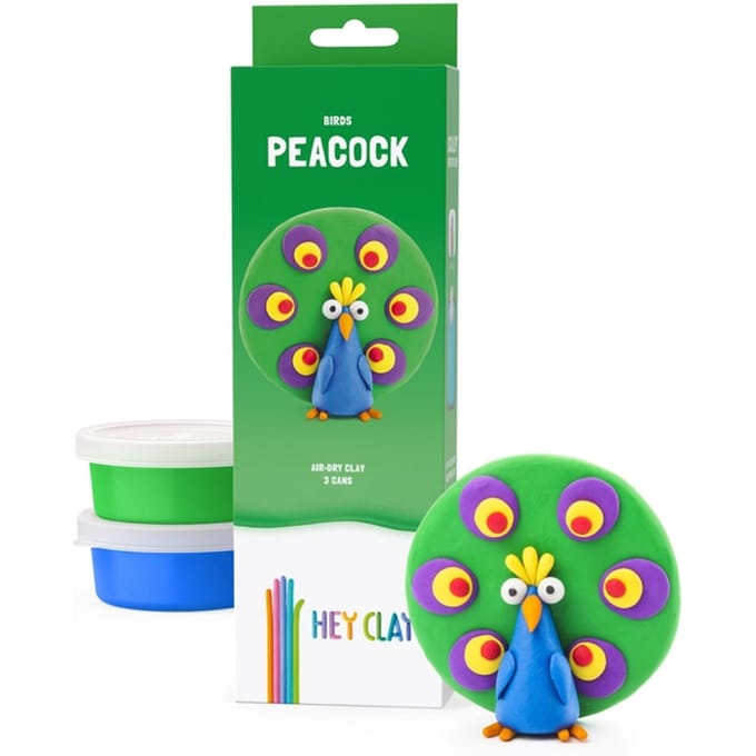 Klei Hey Clay Peacock 3 potjes