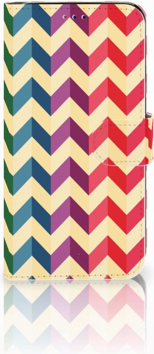 Samsung Galaxy A10 Telefoon Hoesje Zigzag Multi Color