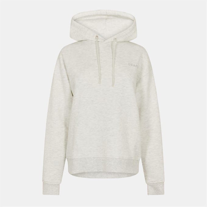 USA Pro Dames/Dames Classic Logo Hoodie (Ijsgrijs)
