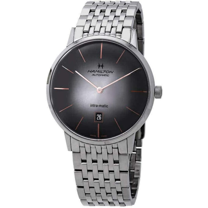 HAMILTON Intra-Matic Zilveren Wijzerplaat Auto H38755181 zilver