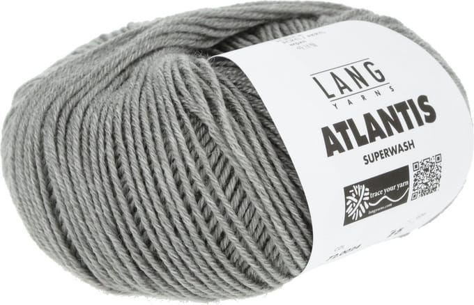 Lang Yarns Atlantis - 24 lichtgrijs - Wol/Acryl-Mix Garen