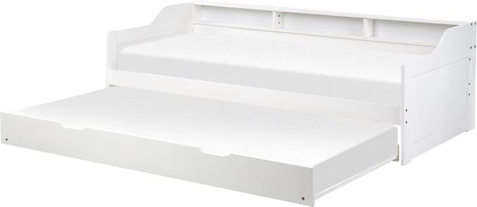 EDERN - Onderschuifbed - Wit - 90 x 200 cm - Hout