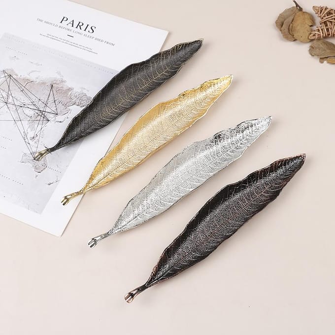 Wierookhouder Asvanger Lange Bladeren Wierookvat Meditatie Home Decor Accessoires A gray